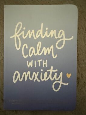 Finding Calm With Anxiety Notebook - Blue Ombre Cover